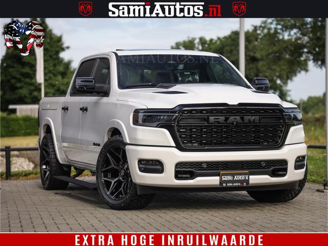 Dodge 1500 Ram Limited Night High Output 540HP 706Nm | Massage + Full Option | De Meest Luxe en Volle Pick-Up in zijn Klasse | Comfortabele Dubbele Cabine met Royale 5 Zitplaatsen | BPM vrij | Nu Leverbaar uit Voorraad | Voorraad Nr 2352 - 7649