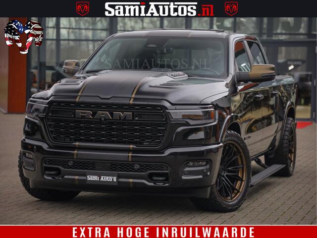 Dodge 1500 Ram Limited Night H.O 540HP 706Nm | Massage + Full Option | De Meest Luxe en Volle Pick-Up in zijn Klasse | Comfortabele Dubbele Cabine met Royale 5 Zitplaatsen | BPM vrij | Nu Leverbaar uit Voorraad | Voorraad Nr 2370 - 5411