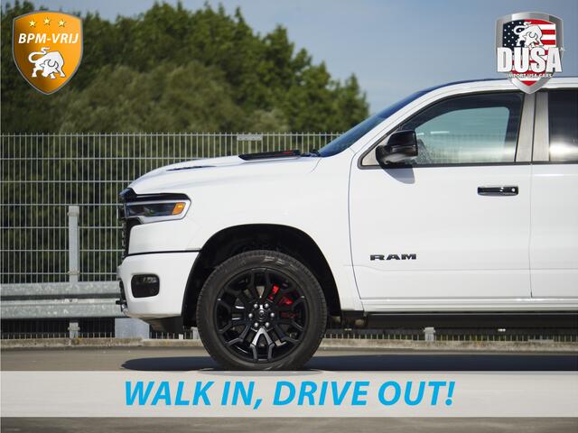 Dodge 1500 RAM | | Limited | Night | 3.0L Twin-Turbo I6 | High Output | | Passenger Display | 14,4 Touch Screen | Harman Kardon | RAMBOX Getoonde accessoires zijn verkrijgbaar tegen meerprijs