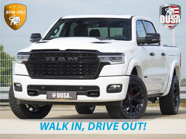 Dodge 1500 RAM | | Limited | Night | 3.0L Twin-Turbo I6 | High Output | | Passenger Display | 14,4 Touch Screen | Harman Kardon | RAMBOX Getoonde accessoires zijn verkrijgbaar tegen meerprijs