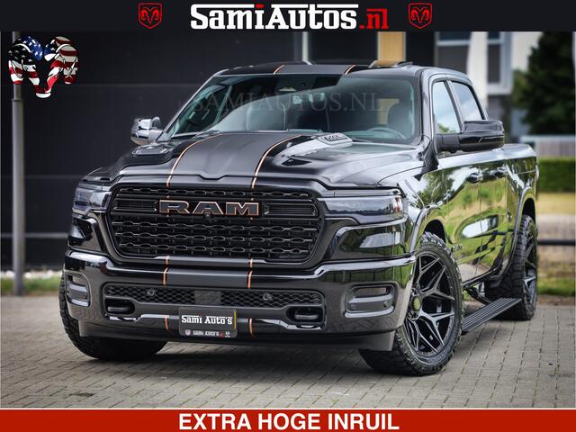 Dodge 1500 Ram Limited SPORT H.O 540HP 706Nm | Massage + Full Option | De Meest Luxe en Volle Pick-Up in zijn Klasse | Comfortabele Dubbele Cabine met Royale 5 Zitplaatsen | BPM vrij | Nu Leverbaar uit Voorraad | Voorraad Nr 2331