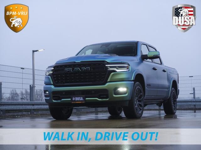 Dodge 1500 RAM | | Limited | 3.0L Twin-Turbo I6 | High Output | BPM-VRIJ | Arctic Borealis | 14,4'' U Connect | RAMBOX Getoonde accessoires zijn verkrijgbaar tegen meerprijs