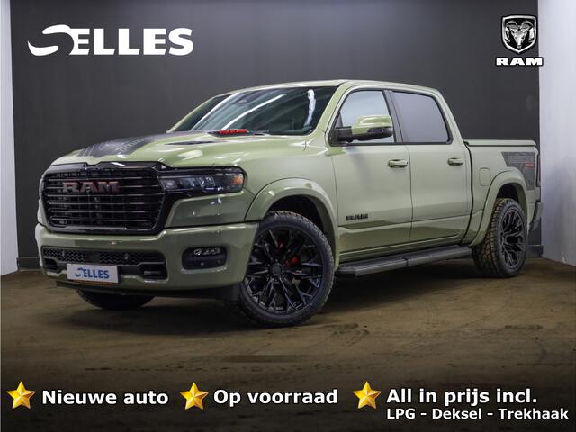 Dodge 1500 Ram 2025 3.0L HURRICANE LARAMIE Night | BPM VRIJ | NIEUW | LPG | Deksel | Panoramadak