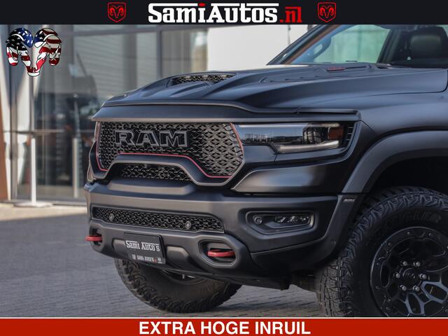 Dodge 1500 Ram TRX 6.2 4X4 | FULL PPF WRAP | HELLCAT | DIGI CLUSTER | RAMBAR | BEADLOCK WHEELS | PANORAMA | HEADUP | 360CAM | 12'' MULTIMEDIA | CARBON PACK | 3500KG | ZEER EXCLUSIEF