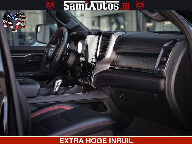 Dodge 1500 Ram TRX 6.2 4X4 | FULL PPF WRAP | HELLCAT | DIGI CLUSTER | RAMBAR | BEADLOCK WHEELS | PANORAMA | HEADUP | 360CAM | 12'' MULTIMEDIA | CARBON PACK | 3500KG | ZEER EXCLUSIEF
