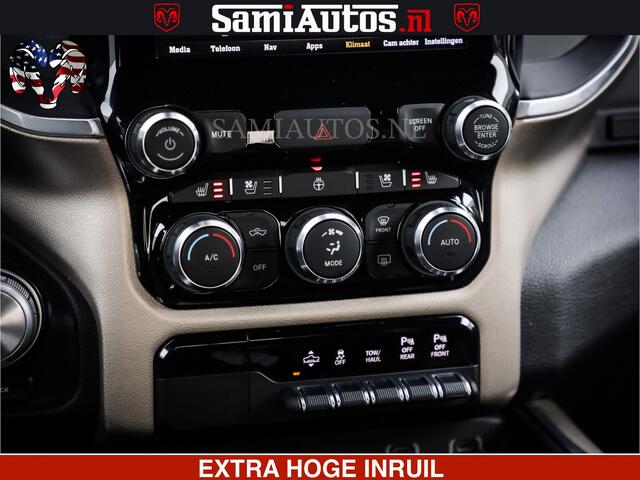 Dodge 1500 Ram HULK | 5.7 V8 | STRIPING | LUCHT VERING | LARAMIE SPORT BLACK ON BLACK | MEGA DIK | CREW CAB DUBBELE CABINE | 5 PERSOONS | DC | DIKKE WILEN | WIDE BODY |