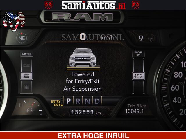 Dodge 1500 Ram HULK | 5.7 V8 | STRIPING | LUCHT VERING | LARAMIE SPORT BLACK ON BLACK | MEGA DIK | CREW CAB DUBBELE CABINE | 5 PERSOONS | DC | DIKKE WILEN | WIDE BODY |