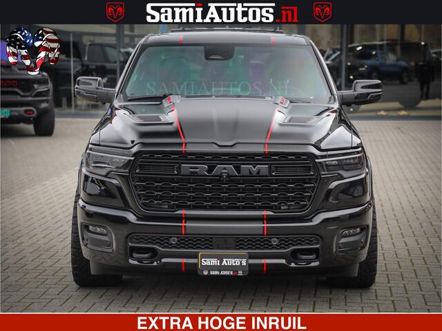 Dodge 1500 Ram Limited Night H.O 540HP 706Nm | Massage + Full Option | De Meest Luxe en Volle Pick-Up in zijn Klasse | Comfortabele Dubbele Cabine met Royale 5 Zitplaatsen | BPM vrij | Nu Leverbaar uit Voorraad | Voorraad Nr 2334 - 5409