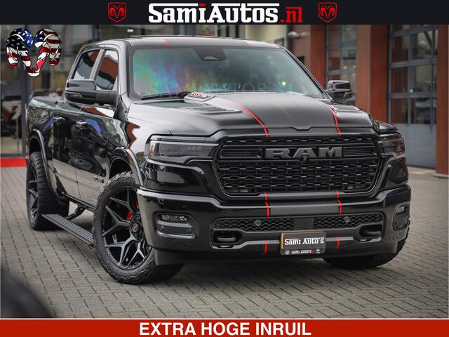 Dodge 1500 Ram Limited Night H.O 540HP 706Nm | Massage + Full Option | De Meest Luxe en Volle Pick-Up in zijn Klasse | Comfortabele Dubbele Cabine met Royale 5 Zitplaatsen | BPM vrij | Nu Leverbaar uit Voorraad | Voorraad Nr 2334 - 5409