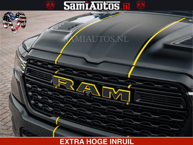Dodge 1500 Ram Limited Night H.O 540HP 706Nm | Massage + Full Option | De Meest Luxe en Volle Pick-Up in zijn Klasse | Comfortabele Dubbele Cabine met Royale 5 Zitplaatsen | BPM vrij | Nu Leverbaar uit Voorraad | Voorraad Nr 2295 - 8559