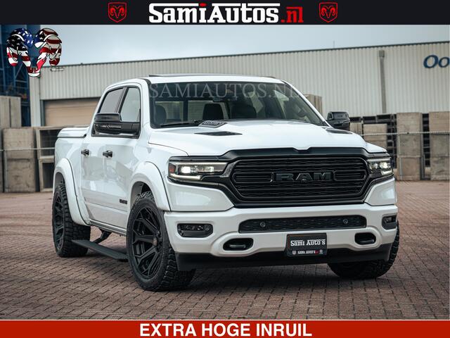 Dodge 1500 Ram Limited Night | 5.7 V8 Hemi Full Option | LPG | Comfortabele Dubbele Cabine met Royale 5 Zitplaatsen | De Meest Luxe en Volle Pick-Up in zijn Klasse | BPM vrij | Nu Leverbaar uit Voorraad | Voorraad Nr v45lp