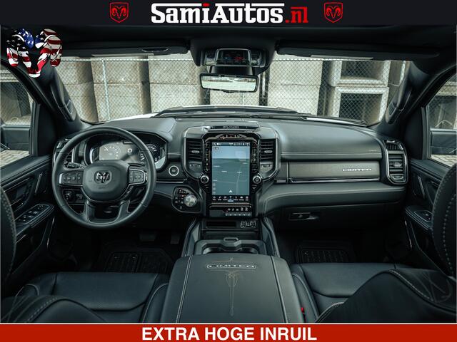 Dodge 1500 Ram Limited Night | 5.7 V8 Hemi Full Option | LPG | Comfortabele Dubbele Cabine met Royale 5 Zitplaatsen | De Meest Luxe en Volle Pick-Up in zijn Klasse | BPM vrij | Nu Leverbaar uit Voorraad | Voorraad Nr v45lp