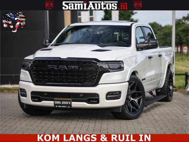 Dodge 1500 Ram Limited Night High Output 540HP 706Nm | Massage + Full Option | De Meest Luxe en Volle Pick-Up in zijn Klasse | Comfortabele Dubbele Cabine met Royale 5 Zitplaatsen | BPM vrij | Nu Leverbaar uit Voorraad | Voorraad Nr 2351 - 7478