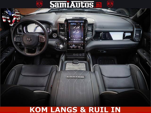 Dodge 1500 Ram Limited Night High Output 540HP 706Nm | Massage + Full Option | De Meest Luxe en Volle Pick-Up in zijn Klasse | Comfortabele Dubbele Cabine met Royale 5 Zitplaatsen | BPM vrij | Nu Leverbaar uit Voorraad | Voorraad Nr 2351 - 7478