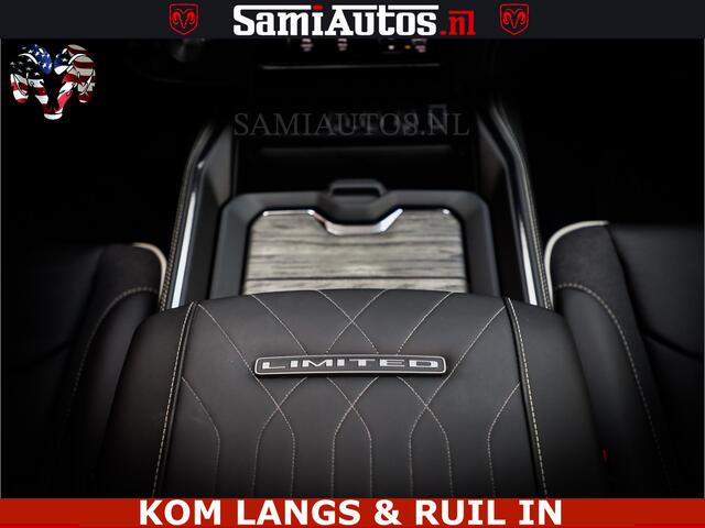 Dodge 1500 Ram Limited Night High Output 540HP 706Nm | Massage + Full Option | De Meest Luxe en Volle Pick-Up in zijn Klasse | Comfortabele Dubbele Cabine met Royale 5 Zitplaatsen | BPM vrij | Nu Leverbaar uit Voorraad | Voorraad Nr 2351 - 7478