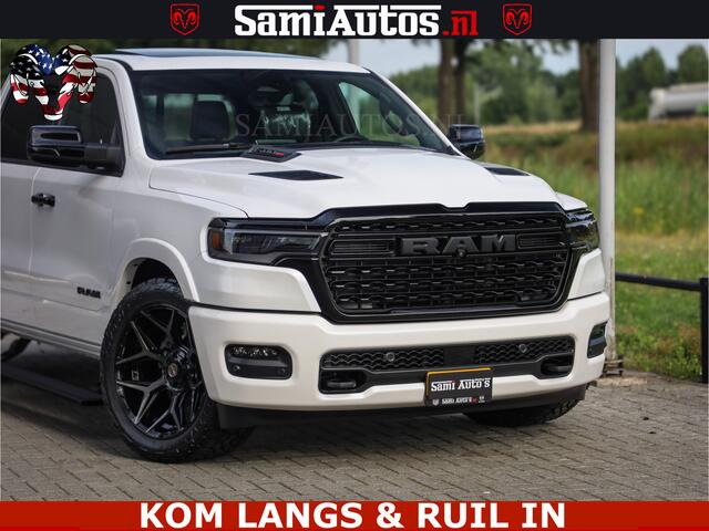 Dodge 1500 Ram Limited Night High Output 540HP 706Nm | Massage + Full Option | De Meest Luxe en Volle Pick-Up in zijn Klasse | Comfortabele Dubbele Cabine met Royale 5 Zitplaatsen | BPM vrij | Nu Leverbaar uit Voorraad | Voorraad Nr 2351 - 7478