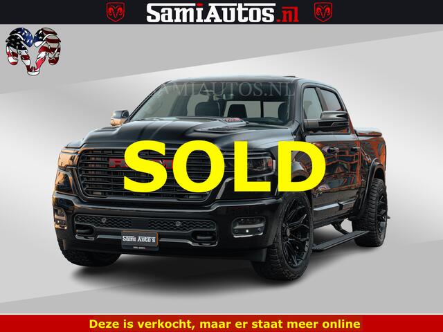 Dodge 1500 RAM Night Premium | Full Option | De Meest Luxe Pick-Up in zijn Klasse | Comfortabele Dubbele Cabine met Royale 5 Zitplaatsen | BPM vrij | Nu Leverbaar uit Voorraad | Voorraad Nr 2200 - 0886