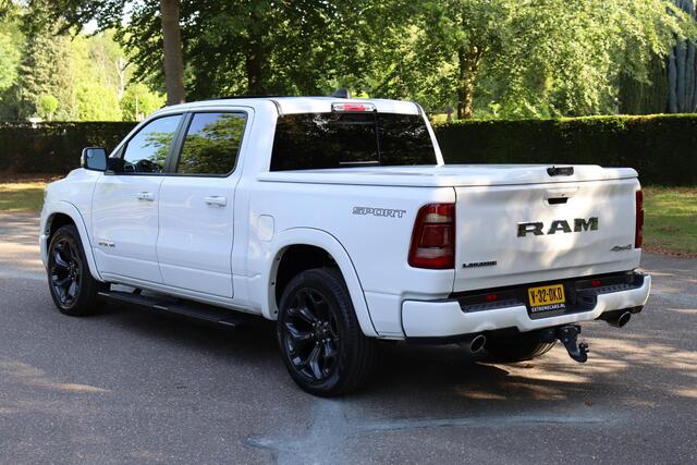 Dodge 1500 Ram 5.7 V8 4x4 Crew Cab Laramie Sport 2024 NAP | 1e eigenaar | Panorama dak | Elektrische lederen stoelen met memory | Alpine Audi | Android auto | LPG | Stoelverwarming + verkoeling | Trekhaak | Camera | Carplay | | Navigatie | Cruise control | Lichtmeta