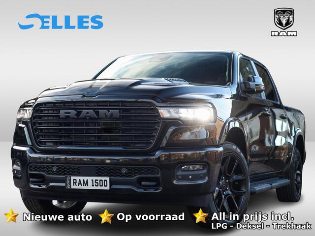 Dodge 1500 Ram 2025 3.0L HURRICANE LARAMIE Night | BPM VRIJ | NIEUW | LPG | Deksel | Panoramadak