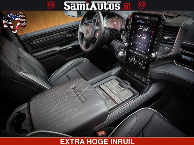 Dodge RAM PICKUP Limited Night High Output 540HP 706Nm | Massage + Full Option | De Meest Luxe en Volle Pick-Up in zijn Klasse | Comfortabele Dubbele Cabine met Royale 5 Zitplaatsen | BPM vrij | Nu Leverbaar uit Voorraad | Voorraad Nr 2352 - 7649
