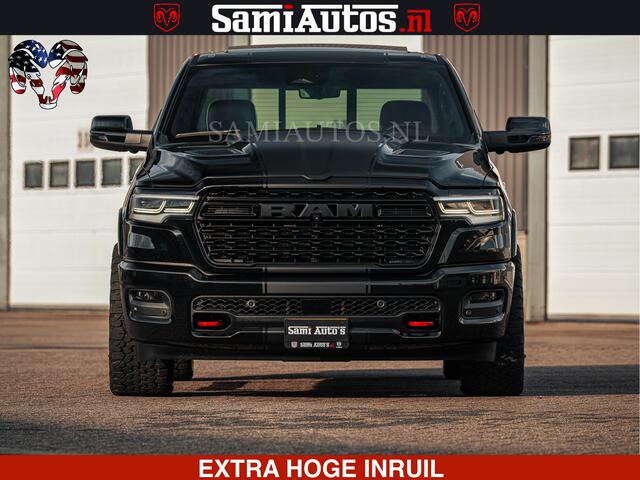 Dodge RAM PICKUP Limited Night H.O 540HP 706Nm | Massage + Full Option | De Meest Luxe en Volle Pick-Up in zijn Klasse | Comfortabele Dubbele Cabine met Royale 5 Zitplaatsen | BPM vrij | Nu Leverbaar uit Voorraad | Voorraad Nr 2328 - 5157