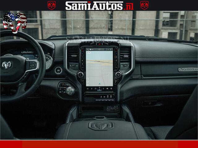 Dodge RAM PICKUP V8 5.7 402PK | LARAMIE SPORT | Krachtige Hemi | Panorama Dak | 12' Scherm | LPG | Comfortabele Dubbele Cabine met Royale 5 Zitplaatsen | NIEUW EN BPM vrij | Nu Leverbaar uit Voorraad | Nr 2528 - 1276 |