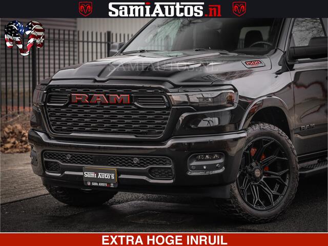 Dodge RAM PICKUP RS LEDER RODE STIKSELS | 6 PERSOONS | 420Pk 636Nm | Pick-Up | Comfortabele Dubbele Cabine met Royale 6 Zitplaatsen | BPM vrij | Nu Leverbaar uit Voorraad | Voorraad Nr 2217- 2911