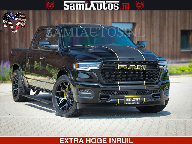Dodge RAM PICKUP Limited Night Sport High Output 540HP 706Nm | Massage + Full Option | De Meest Luxe en Volle Pick-Up in zijn Klasse | Comfortabele Dubbele Cabine met Royale 5 Zitplaatsen | BPM vrij | Nu Leverbaar uit Voorraad | Voorraad Nr 2356 - 0990