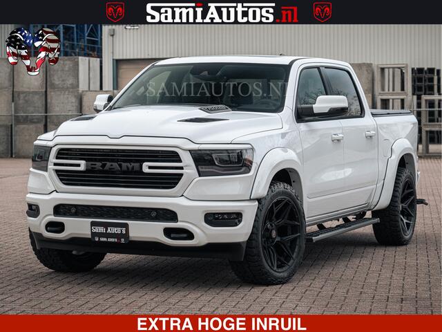 Dodge RAM PICKUP V8 5.7 402PK | LARAMIE SPORT | Krachtige Hemi | Panorama Dak | 12' Scherm | LPG | Comfortabele Dubbele Cabine met Royale 5 Zitplaatsen | NIEUW EN BPM vrij | Nu Leverbaar uit Voorraad | Nr 2529 - 1277 |