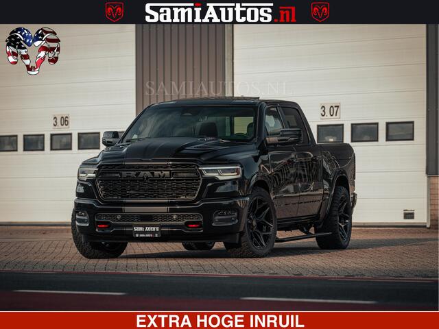Dodge RAM PICKUP Limited H.O 540PK 706Nm | Massage + Full Option | De Meest Luxe en Volle Pick-Up in zijn Klasse | Comfortabele Dubbele Cabine met Royale 5 Zitplaatsen | BPM vrij | Nu Leverbaar uit Voorraad | Voorraad Nr 2326 - 5169