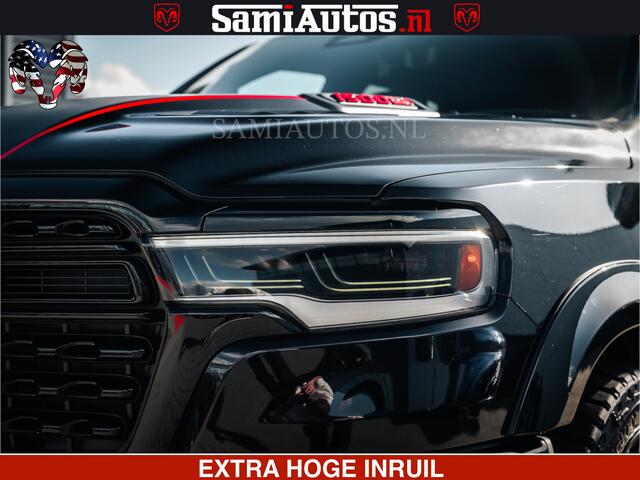 Dodge RAM PICKUP HULK Pack | Limited Night H.O 540HP 706Nm | Massage + Full Option | De Meest Luxe en Volle Pick-Up in zijn Klasse | Hulk Pack is meer prijs | Comfortabele Dubbele Cabine met Royale 5 Zitplaatsen | BPM vrij | Nu Leverbaar uit Voorraad | Voorraad Nr 2353 - 