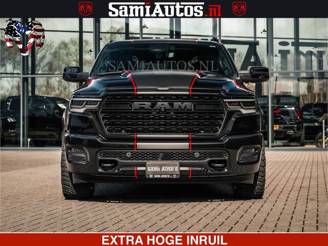Dodge RAM PICKUP HULK | Limited Night H.O 540HP 706Nm | Massage + Full Option | De Meest Luxe en Volle Pick-Up in zijn Klasse | Hulk Pack is meer prijs | Comfortabele Dubbele Cabine met Royale 5 Zitplaatsen | BPM vrij | Nu Leverbaar uit Voorraad | Voorraad Nr 2357 - 5182