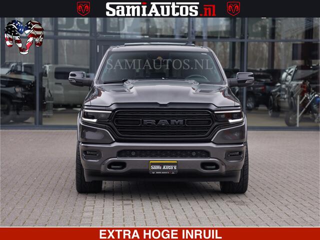 Dodge RAM PICKUP LIMITED | 5.7 V8 HEMI 402PK | TUFF WIELEN | MEEST VOLLE LIMITED | PRACHTIGE KLEUR GRANITE CRYSTAL PEARL | CREW CAB | DUBBELE CABINE DC 5 PERSOONS | CREW CAB 5 PERSOONS | DUBBELE CABINE DC | MEEST ROYALE EN COMFORTABELE BEDRIJFSAUTO | HEAD-UP | LUCHTVERING