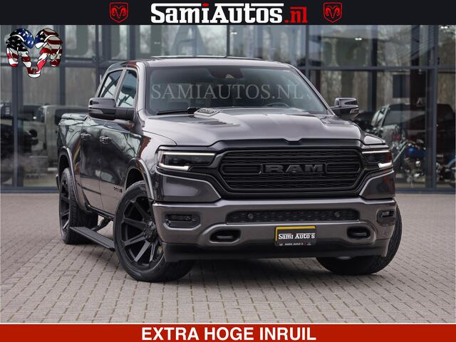 Dodge RAM PICKUP LIMITED | 5.7 V8 HEMI 402PK | TUFF WIELEN | MEEST VOLLE LIMITED | PRACHTIGE KLEUR GRANITE CRYSTAL PEARL | CREW CAB | DUBBELE CABINE DC 5 PERSOONS | CREW CAB 5 PERSOONS | DUBBELE CABINE DC | MEEST ROYALE EN COMFORTABELE BEDRIJFSAUTO | HEAD-UP | LUCHTVERING