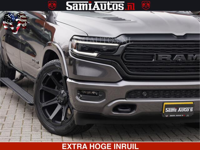Dodge RAM PICKUP LIMITED | 5.7 V8 HEMI 402PK | TUFF WIELEN | MEEST VOLLE LIMITED | PRACHTIGE KLEUR GRANITE CRYSTAL PEARL | CREW CAB | DUBBELE CABINE DC 5 PERSOONS | CREW CAB 5 PERSOONS | DUBBELE CABINE DC | MEEST ROYALE EN COMFORTABELE BEDRIJFSAUTO | HEAD-UP | LUCHTVERING
