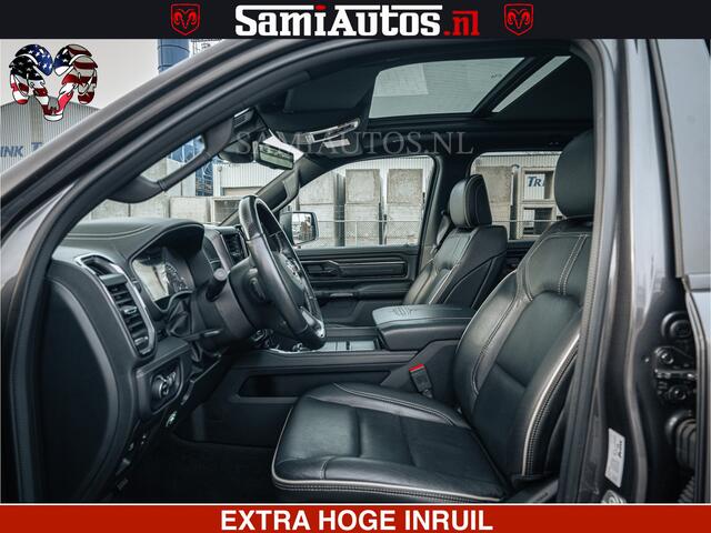 Dodge RAM PICKUP LIMITED | 5.7 V8 HEMI 402PK | TUFF WIELEN | MEEST VOLLE LIMITED | PRACHTIGE KLEUR GRANITE CRYSTAL PEARL | CREW CAB | DUBBELE CABINE DC 5 PERSOONS | CREW CAB 5 PERSOONS | DUBBELE CABINE DC | MEEST ROYALE EN COMFORTABELE BEDRIJFSAUTO | HEAD-UP | LUCHTVERING