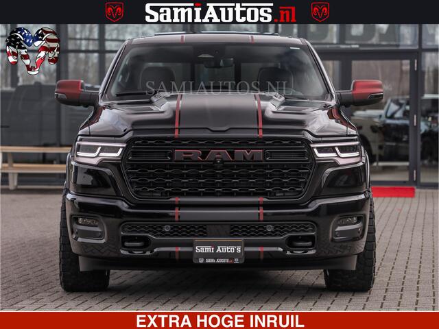 Dodge RAM PICKUP Limited H.O 540HP 706Nm | Massage + Full Option | De Meest Luxe en Volle Pick-Up in zijn Klasse | Comfortabele Dubbele Cabine met Royale 5 Zitplaatsen | BPM vrij | Nu Leverbaar uit Voorraad | Voorraad Nr 2304 - 8540