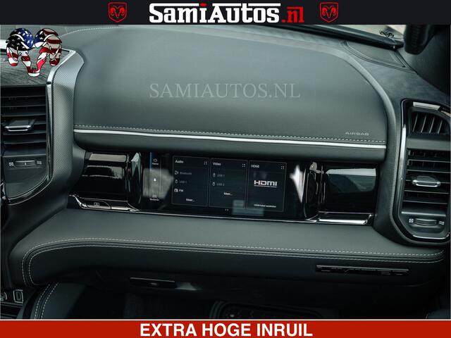 Dodge RAM PICKUP Limited H.O 540HP 706Nm | Massage + Full Option | De Meest Luxe en Volle Pick-Up in zijn Klasse | Comfortabele Dubbele Cabine met Royale 5 Zitplaatsen | BPM vrij | Nu Leverbaar uit Voorraad | Voorraad Nr 2304 - 8540