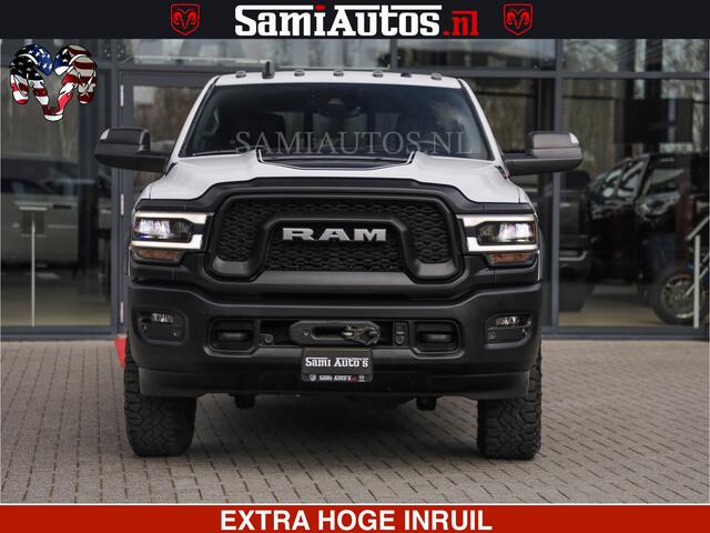 Dodge RAM PICKUP POWER WAGON | 6 PERSOONS | 6.4 V8 4X4 | ADAPTIVE | FULL LED | TREK LIER | OPEN DAK | 6.4F BAK | 3500KG | CAMERA V+A | SPER DIFF | TWO TONE UITVOERING | ALARM | VOLLE UITVOERING |