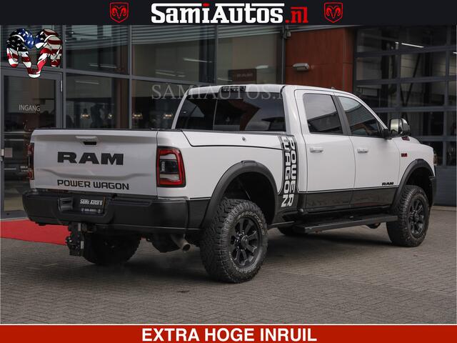 Dodge RAM PICKUP POWER WAGON | 6 PERSOONS | 6.4 V8 4X4 | ADAPTIVE | FULL LED | TREK LIER | OPEN DAK | 6.4F BAK | 3500KG | CAMERA V+A | SPER DIFF | TWO TONE UITVOERING | ALARM | VOLLE UITVOERING |