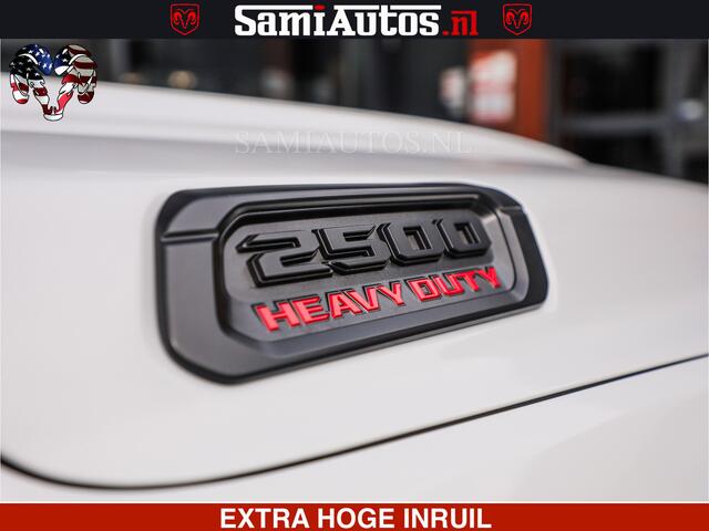 Dodge RAM PICKUP POWER WAGON | 6 PERSOONS | 6.4 V8 4X4 | ADAPTIVE | FULL LED | TREK LIER | OPEN DAK | 6.4F BAK | 3500KG | CAMERA V+A | SPER DIFF | TWO TONE UITVOERING | ALARM | VOLLE UITVOERING |