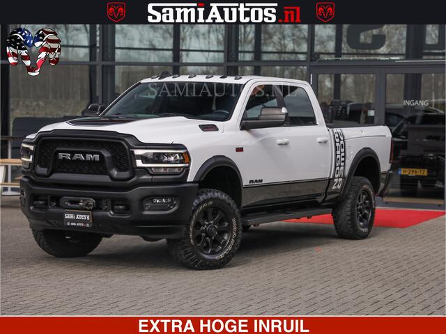 Dodge RAM PICKUP POWER WAGON | 6 PERSOONS | 6.4 V8 4X4 | ADAPTIVE | FULL LED | TREK LIER | OPEN DAK | 6.4F BAK | 3500KG | CAMERA V+A | SPER DIFF | TWO TONE UITVOERING | ALARM | VOLLE UITVOERING |