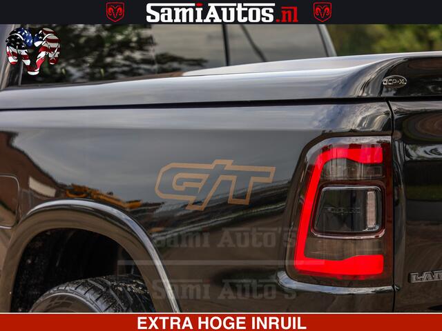 Dodge RAM PICKUP GT TRX PACK | 5.7 V8 HEMI | STRIPING | LUCHT VERING | ADAPTIVE CRUISE | PANORAMADAK | MEGA DIK | Comfortabele Dubbele Cabine met Royale 5 Zitplaatsen | DC |