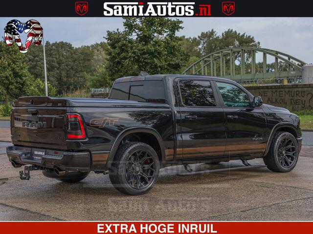 Dodge RAM PICKUP GT TRX PACK | 5.7 V8 HEMI | STRIPING | LUCHT VERING | ADAPTIVE CRUISE | PANORAMADAK | MEGA DIK | Comfortabele Dubbele Cabine met Royale 5 Zitplaatsen | DC |