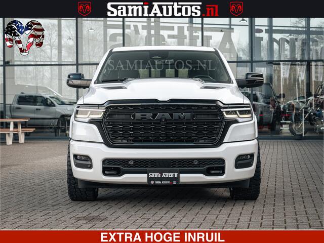 Dodge RAM PICKUP LIMITED H.O 540PK 706Nm | Massage + Full Option | De Meest Luxe en Volle Pick-Up in zijn Klasse | Comfortabele Dubbele Cabine met Royale 5 Zitplaatsen | BPM vrij | Nu Leverbaar uit Voorraad | Voorraad Nr 2298 - 7479