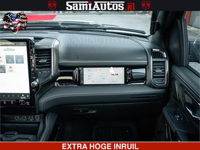 Dodge RAM PICKUP LIMITED H.O 540PK 706Nm | Massage + Full Option | De Meest Luxe en Volle Pick-Up in zijn Klasse | Comfortabele Dubbele Cabine met Royale 5 Zitplaatsen | BPM vrij | Nu Leverbaar uit Voorraad | Voorraad Nr 2298 - 7479