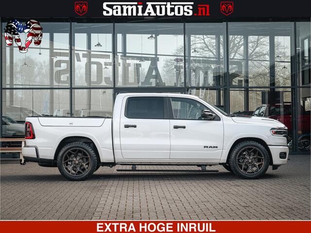 Dodge RAM PICKUP LIMITED H.O 540PK 706Nm | Massage + Full Option | De Meest Luxe en Volle Pick-Up in zijn Klasse | Comfortabele Dubbele Cabine met Royale 5 Zitplaatsen | BPM vrij | Nu Leverbaar uit Voorraad | Voorraad Nr 2298 - 7479