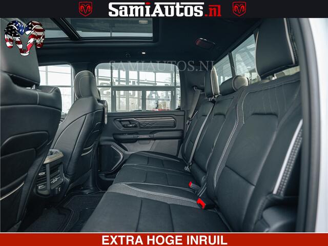 Dodge RAM PICKUP LIMITED H.O 540PK 706Nm | Massage + Full Option | De Meest Luxe en Volle Pick-Up in zijn Klasse | Comfortabele Dubbele Cabine met Royale 5 Zitplaatsen | BPM vrij | Nu Leverbaar uit Voorraad | Voorraad Nr 2298 - 7479