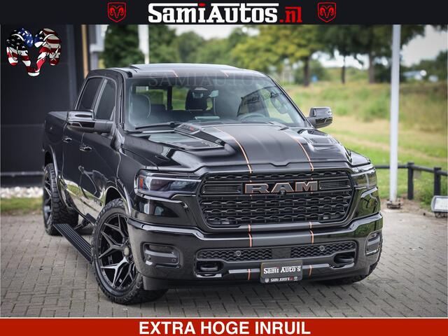 Dodge RAM PICKUP LIMITED SPORT H.O 540HP 706Nm | Massage + Full Option | De Meest Luxe en Volle Pick-Up in zijn Klasse | Comfortabele Dubbele Cabine met Royale 5 Zitplaatsen | BPM vrij | Nu Leverbaar uit Voorraad | Voorraad Nr 2355 - 5149