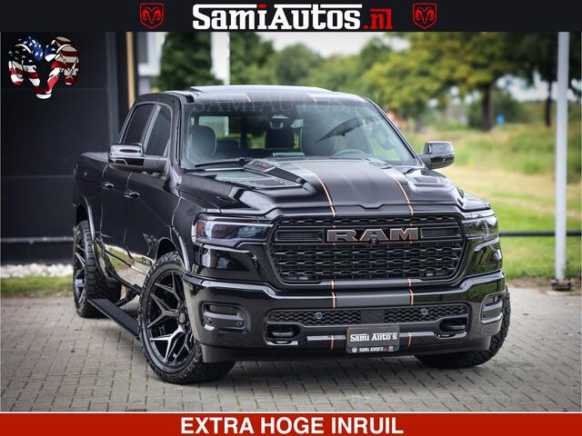 Dodge RAM PICKUP LIMITED SPORT H.O 540HP 706Nm | Massage + Full Option | De Meest Luxe en Volle Pick-Up in zijn Klasse | Comfortabele Dubbele Cabine met Royale 5 Zitplaatsen | BPM vrij | Nu Leverbaar uit Voorraad | Voorraad Nr 2355 - 5149
